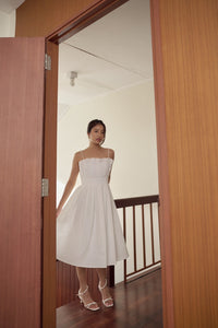 FABLAB DUNNE Camilia Dress (white) เดรสสายเดี่ยวสไตล์มินิมอล